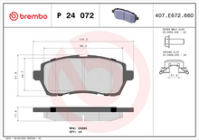 Load image into Gallery viewer, Brembo Brake Pad P 24 072