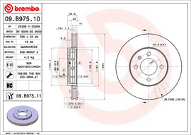 Brembo Brake Disc, 09.B975.11