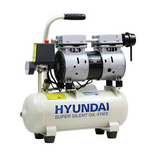 Hyundai 8 Litre Air Compressor, 4CFM/118psi, Silenced, Oil Free, Direct Drive 0.75hp