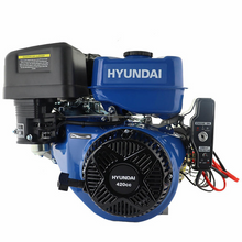 Load image into Gallery viewer, Hyundai 420cc 14hp 25mm Electric-Start Horizontal Straight Shaft Petrol Replacement Engine, 4-Stroke, OHV