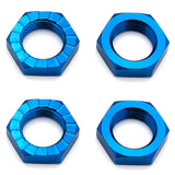 ASSOCIATED RC8B3/RC8B3.1/RC8B3.2 WHEEL NUTS 17MM BLUE (X4)