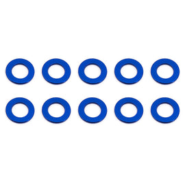 ASSOCIATED BALLSTUD WASHERS 5.5 x 0.5mm BLUE ALUMINIUM x10