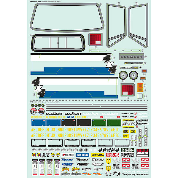 ELEMENT RC TRAILWALKER BODY DECALS