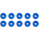 ASSOCIATED BLUE ALUMINUM BULKHEAD WASHERS 7.8 x 2.0 MM (10)