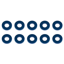 ASSOCIATED WASHERS 7.8 x 3.5 x 1.0mm BLUE ALUMINIUM (10)