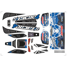 Load image into Gallery viewer, TEAM CORALLY BODY DECAL SHEET SYNCRO 4 BLUE 1PC