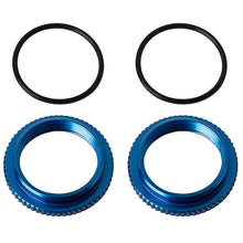 Load image into Gallery viewer, TEAM ASSOCIATED 13MM SHOCK COLLARS, BLUE ALUMINIUM