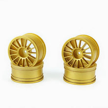 Load image into Gallery viewer, CARISMA M48S MULTI SPOKE WHEELS SET 12MM HEX (GOLD)