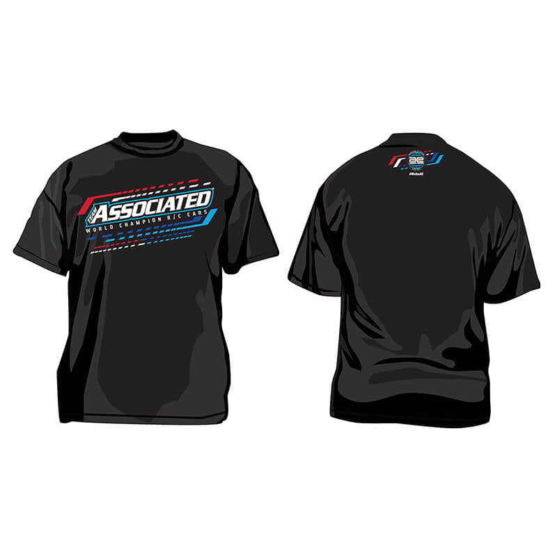 TEAM ASSOCIATED WC23 T-SHIRT BLACK (XL)