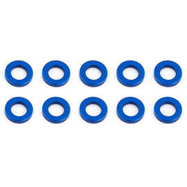 ASSOCIATED BALLSTUD WASHERS 5.5 x 1.0mm BLUE ALUMINIUM x10