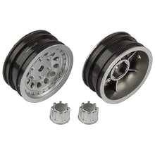 Load image into Gallery viewer, ASSOCIATED CR12 WHEEL SET SATIN SILVER