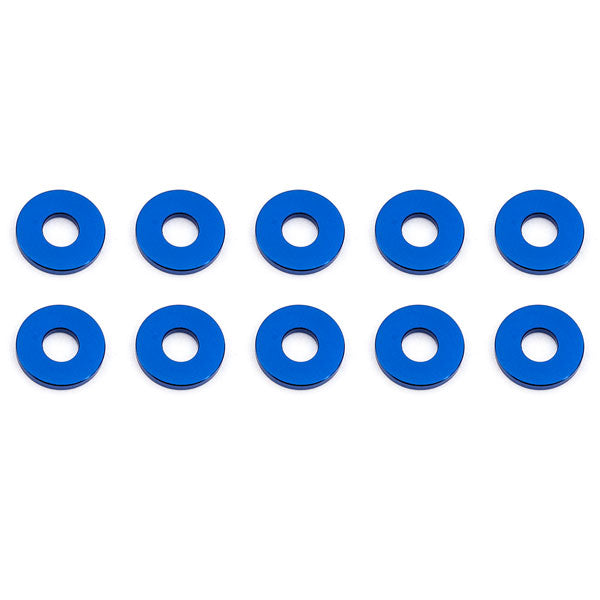 ASSOCIATED BULKHEAD WASHERS 7.8 x 1.0mm BLUE ALUMINIUM (10)