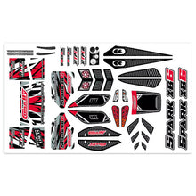 Load image into Gallery viewer, TEAM CORALLY BODY DECAL SHEET SPARK XB6 RED 1PC