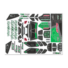 Load image into Gallery viewer, TEAM CORALLY BODY DECAL SHEET KAGAMA GREEN - 1PC