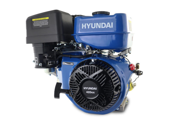 Hyundai 457cc 15hp 25mm Horizontal Straight Shaft Petrol Replacement Engine, 4-Stroke, OHV