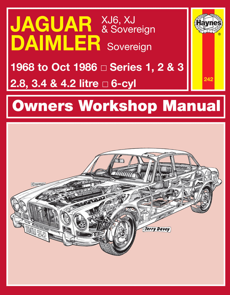 Jaguar XJ6, XJ & Sovereign; Daimler Sovereign (68 - Oct 86) Haynes Repair Manual
