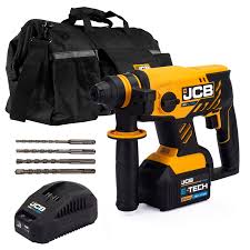 JCB 18V Brushless Rotary Hammer Drill Kit SDS 21-18BLRH-5X-BG