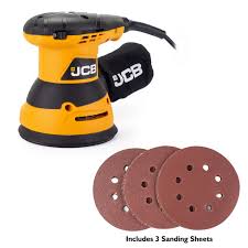 JCB 320W Electric Random Orbital Sander 125mm 5'' 21-RO125