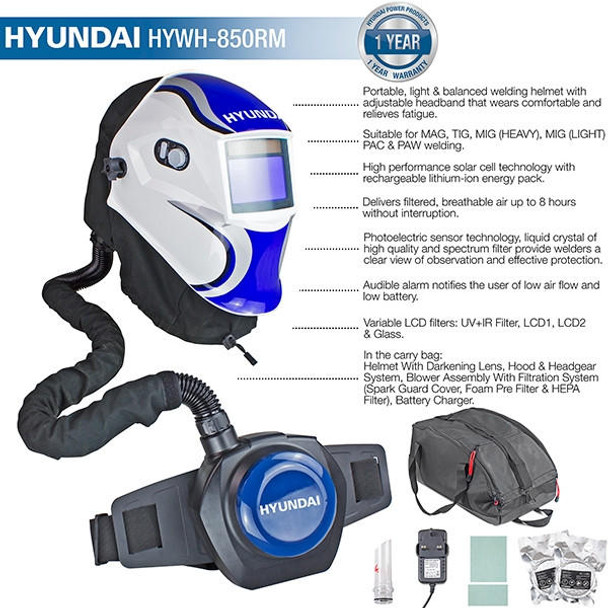 Hyundai Professional Auto Darkening Air Fed Welding Helmet