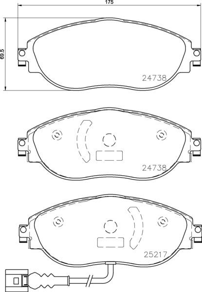 Brembo Brake Pad, P 85 131