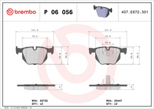 Load image into Gallery viewer, Brembo Brake Pad, P 06 056