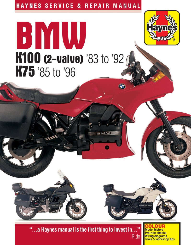 BMW K100 & 75 2-valve Models (83 - 96) Haynes Repair Manual (Paperback)