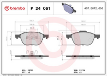 Load image into Gallery viewer, Brembo Brake Pad, P 24 061