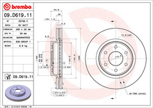 Load image into Gallery viewer, Brembo Painted Brake Disc, 09.D619.11