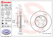 Load image into Gallery viewer, Brembo Painted Brake Disc, 09.C893.11