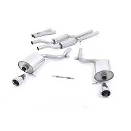 Milltek Audi S4 4.2 V8 quattro B6 Saloon/Sedan Avant & Cabriolet 2003-2005 Cat-back Exhaust, SSXAU038-1