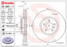 Load image into Gallery viewer, Brembo Painted Brake Disc, 09.9921.11