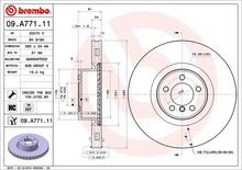 Load image into Gallery viewer, Brembo Painted Brake Disc, 09.A771.11