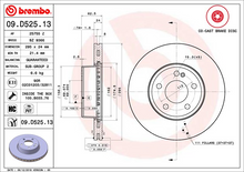 Load image into Gallery viewer, Brembo Painted Brake Disc, 09.D525.13