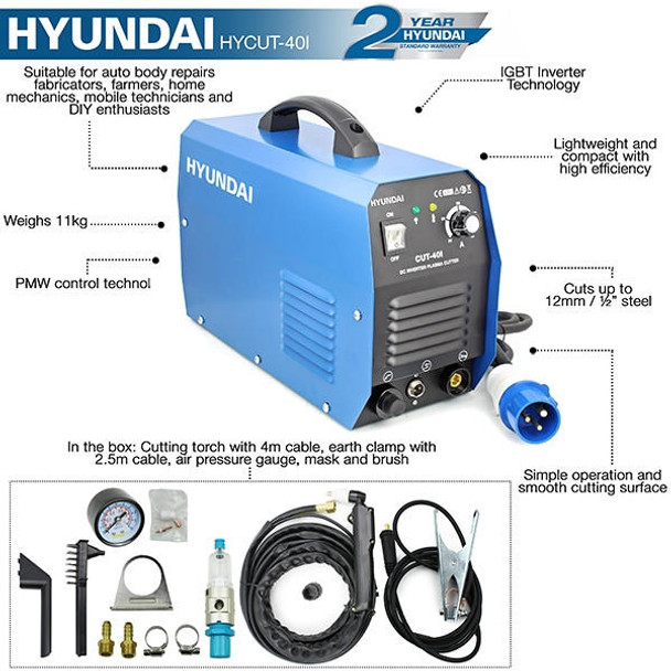 Hyundai 230V CUT Plasma Cutter