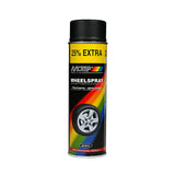 Motip Acrylic Matt Black Wheel Spray Paint 500ml