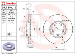 Brembo Brake Disc, 09.C240.10