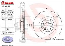 Load image into Gallery viewer, Brembo Painted Brake Disc, 09.C497.11