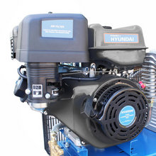 Load image into Gallery viewer, Hyundai 200L Litre Air Compressor, 29CFM/145psi, Twin Cylinder Belt Drive 14hp