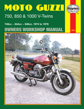 Load image into Gallery viewer, Moto Guzzi 750, 850 &amp; 1000 V-Twins (74 - 78) Haynes Repair Manual