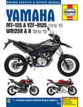 Load image into Gallery viewer, Yamaha MT-125,YZF-R125 (14-15), WR125R/X (09-15) Haynes Repair Manual (Paperback)