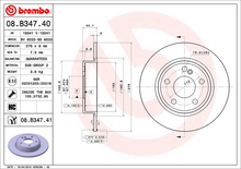 Load image into Gallery viewer, Brembo Painted Brake Disc, 08.B347.41