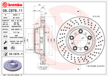 Load image into Gallery viewer, Brembo Painted Brake Disc, 09.C878.11