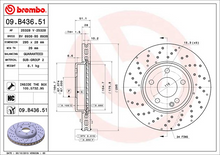 Load image into Gallery viewer, Brembo Brake Disc, 09.B436.51