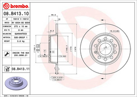 Brembo Painted Brake Disc, 08.B413.11