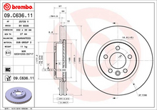 Load image into Gallery viewer, Brembo Painted Brake Disc, 09.C636.11