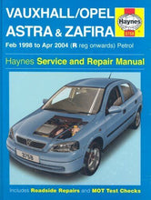 Load image into Gallery viewer, Vauxhall / Opel Astra &amp; Zafira, February 1998 to April 2004 (R registration onwards)