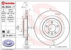 Brembo Brake Pad, 09.B504.11