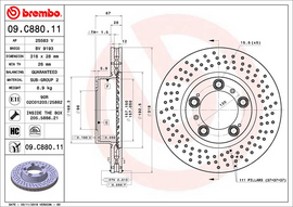 Brembo Painted Brake Disc, 09.C880.11