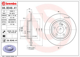 Brembo Brake Pad, 08.8348.41