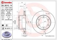 Load image into Gallery viewer, Brembo Painted Brake Disc, 09.9510.11